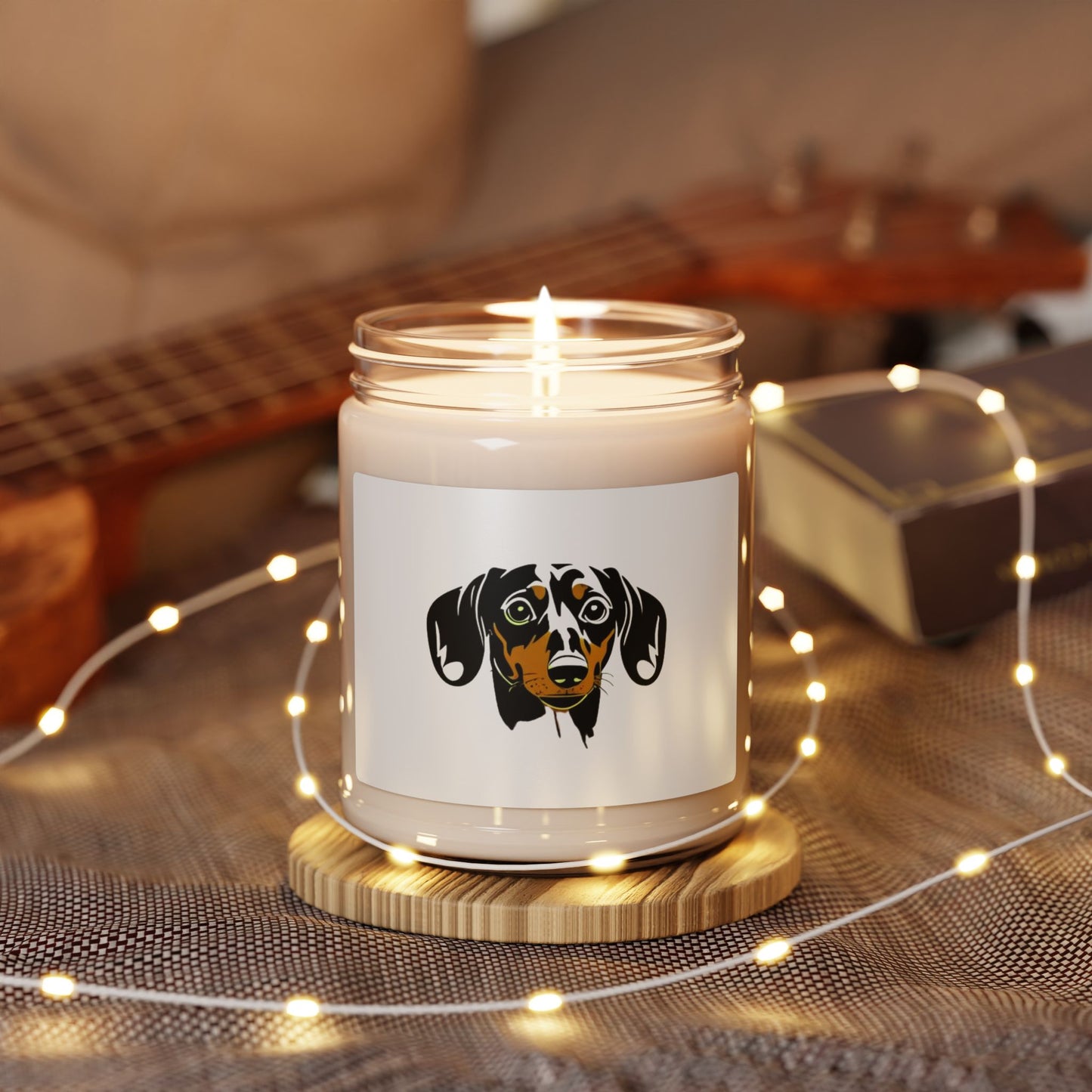 Dachshund Scented Soy Candle (apple harvest) - FREE SHIPPING
