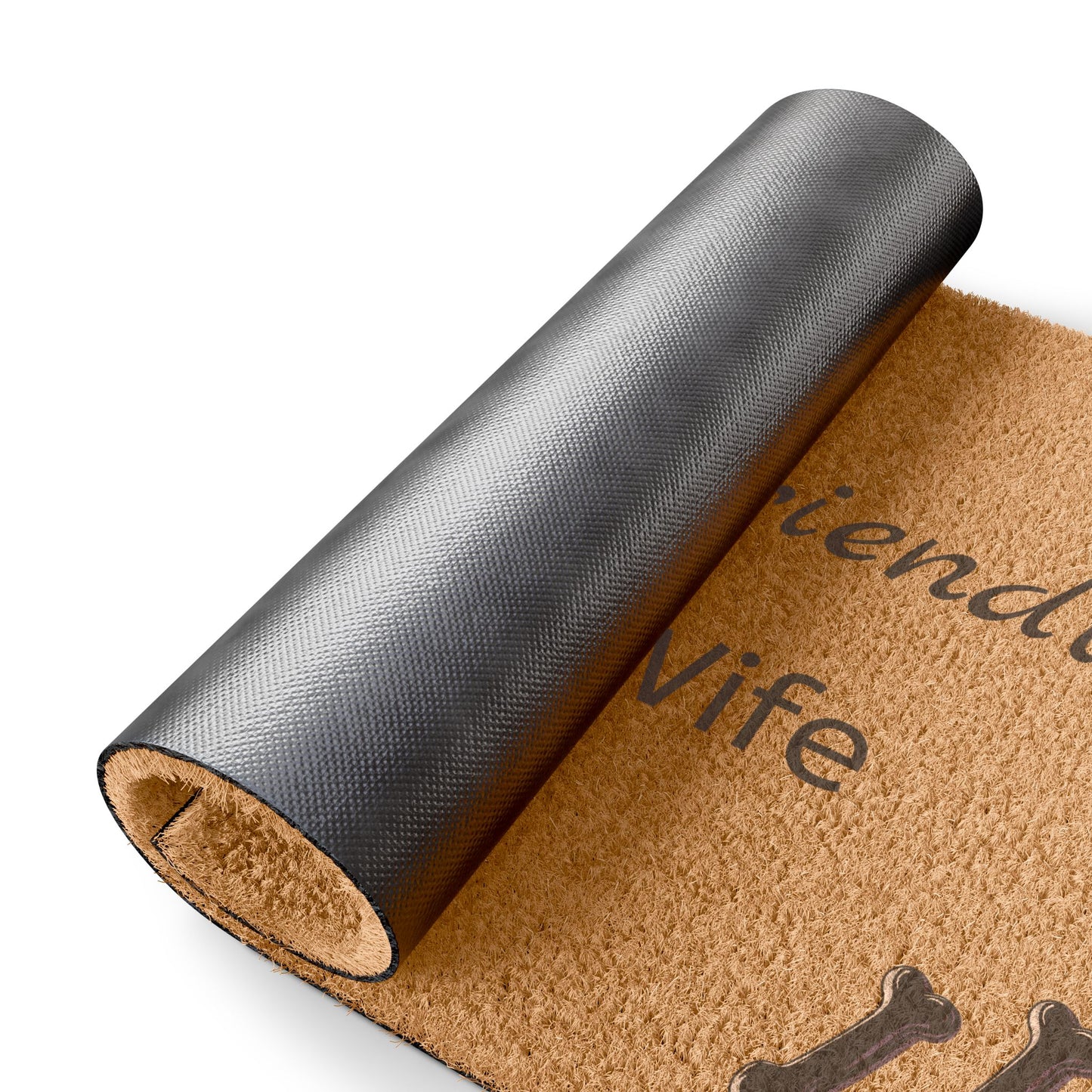 Funny Dog Doormat - 'The Dog is Friendly, Beware of Wife' - FREE SHIPPING