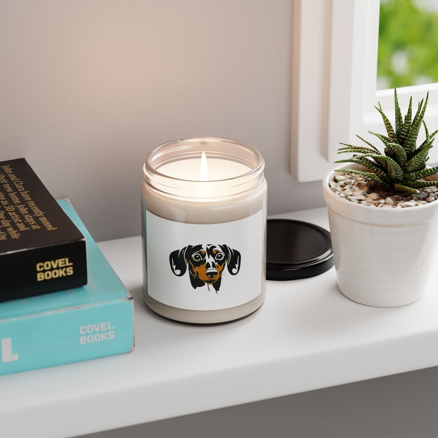 Dachshund Scented Soy Candle (apple harvest) - FREE SHIPPING
