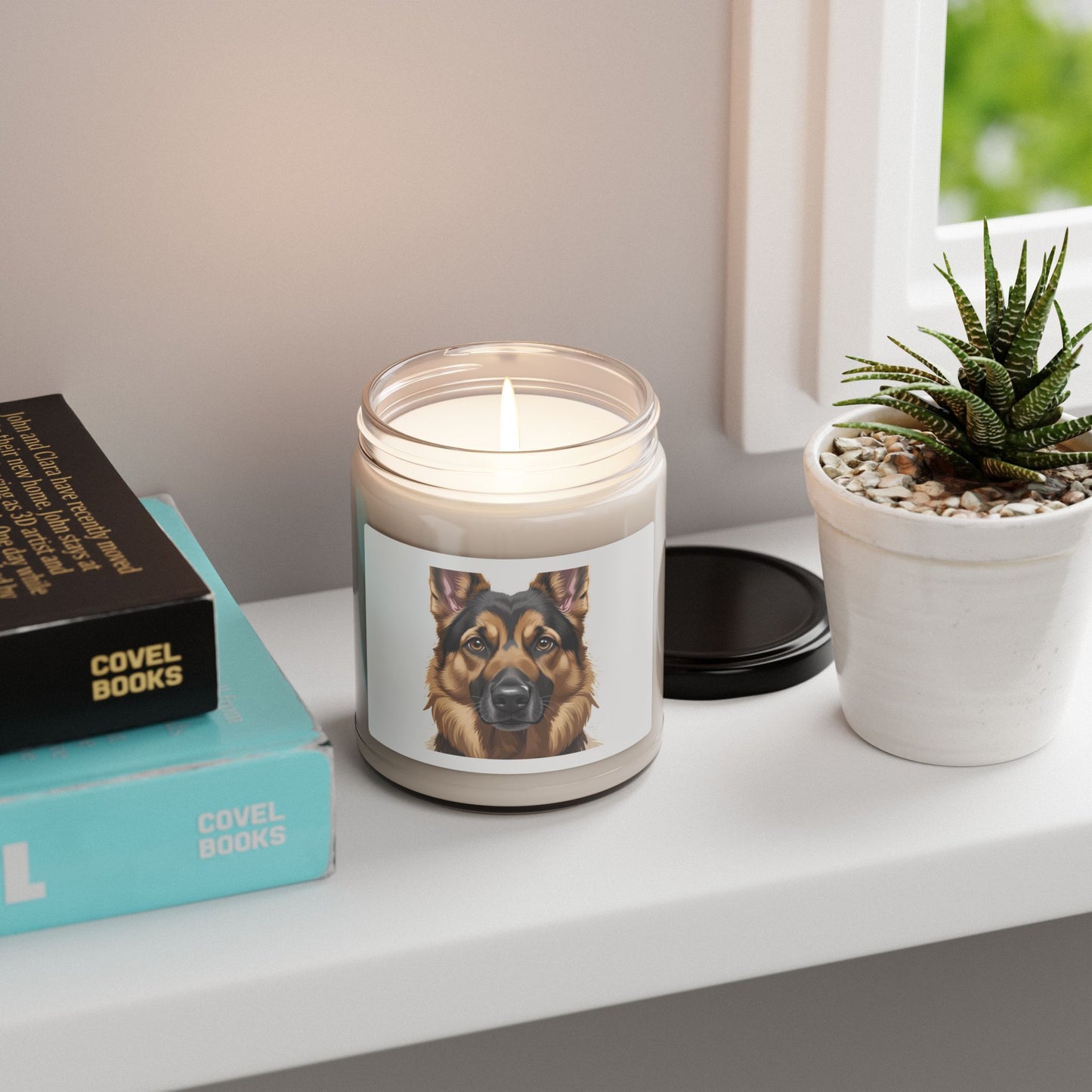 German Shepherd Scented Candle (apple harvest) - FREE SHIPPING
