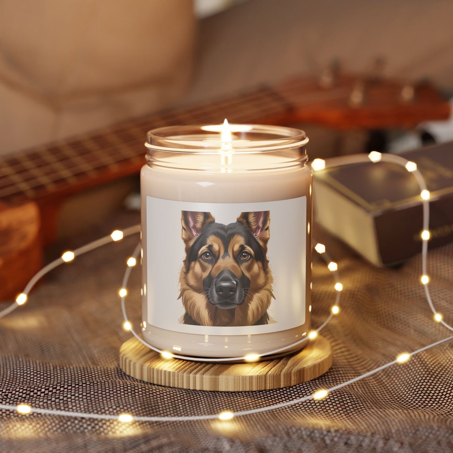 German Shepherd Scented Candle (apple harvest) - FREE SHIPPING