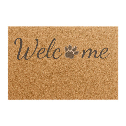 "Welcome" Doormat with pet paw - FREE SHIPPING