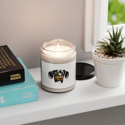 Dachshund Scented Soy Candle (apple harvest) - FREE SHIPPING