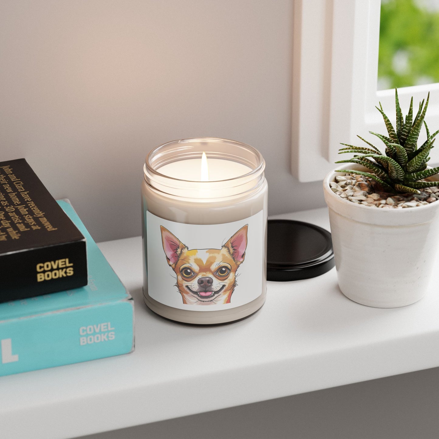 Chihuahua Scented Soy Candle (apple harvest) - FREE SHIPPING