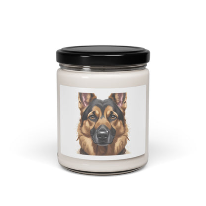 German Shepherd Scented Candle  (apple harvest) - FREE SHIPPING