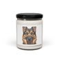 German Shepherd Scented Candle  (apple harvest) - FREE SHIPPING