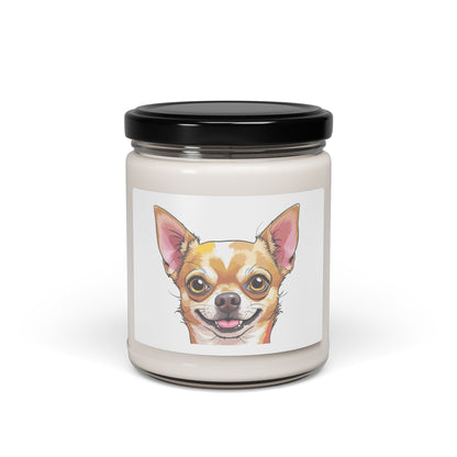 Chihuahua Scented Soy Candle (apple harvest) - FREE SHIPPING