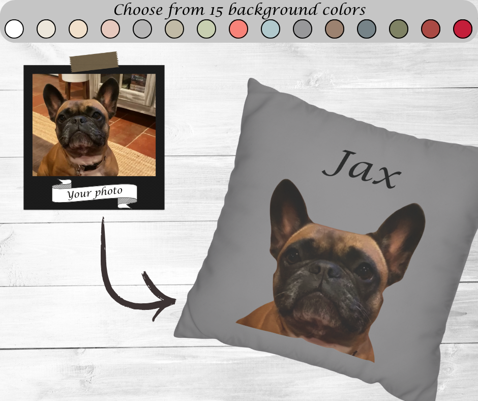 Customized Pillowcase with Pet Picture and Name - FREE SHIPPING