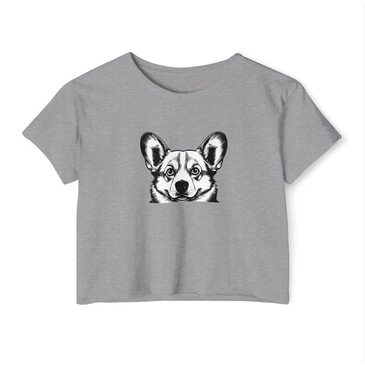 Corgi Crop Top Shirt - FREE SHIPPING