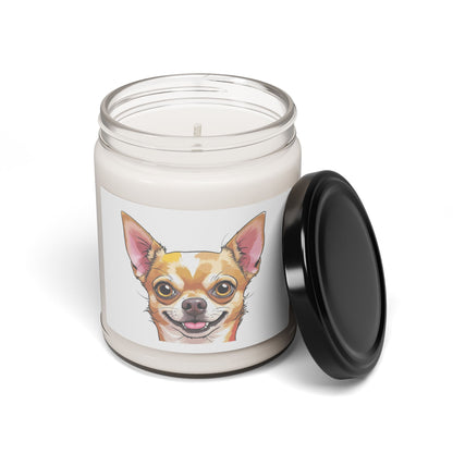 Chihuahua Scented Soy Candle (apple harvest) - FREE SHIPPING